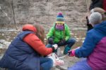 Boynton Middle School students collecting samples around Cayuga Lake